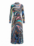 Vibrant Folded Gradient Two-Piece Set
