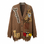 Audacious Patchwork Knit Cardigan-4