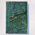 Green Marble Large Wall Clock/Personalised Momento