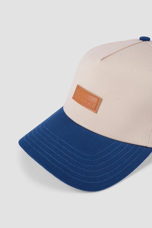 Hideout Leather Label two-tone 6-panel Dad Cap