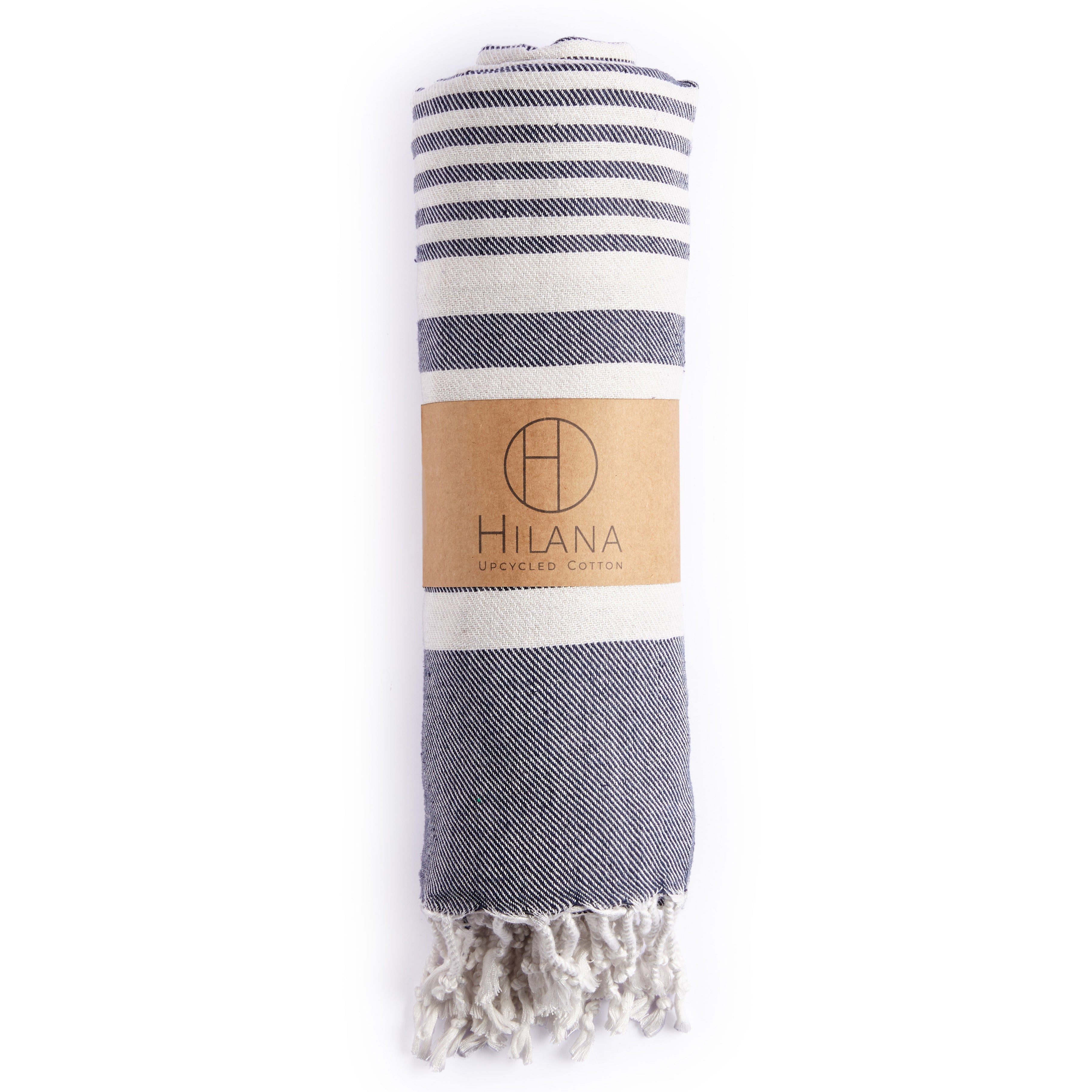 Fethiye Striped Blanket Throw - Blue