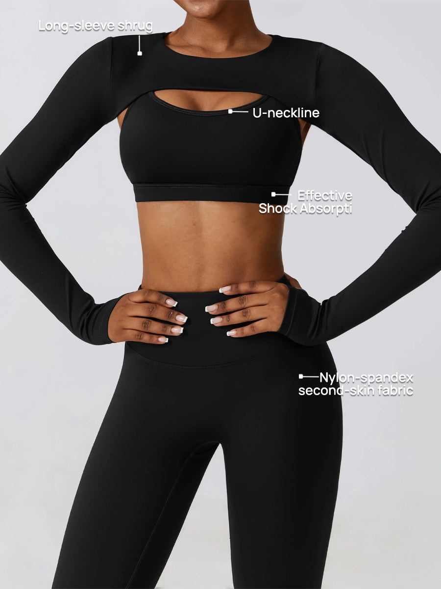Hot Set: Shrug, Bra and Leggings