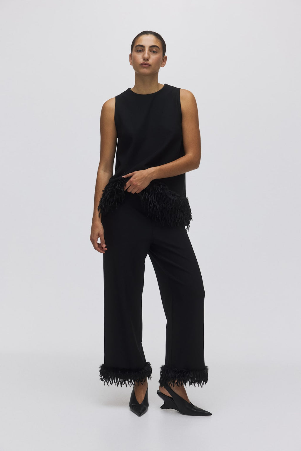 Ostrich feathers Top