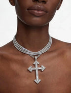 Cross Choker Necklace