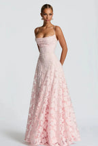 Lace halter dress