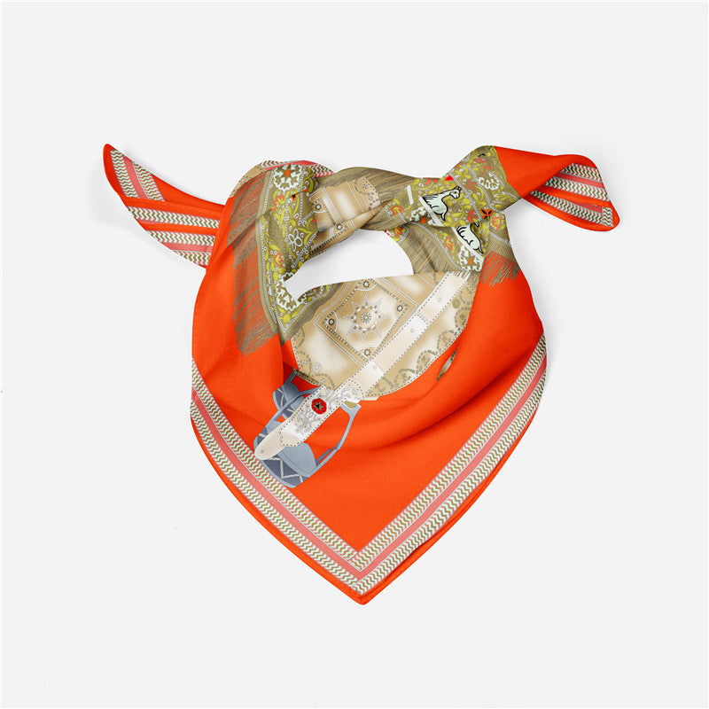 Literary saddle scarf