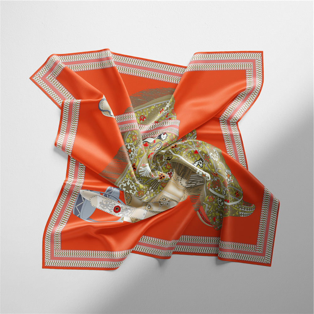 Literary saddle scarf