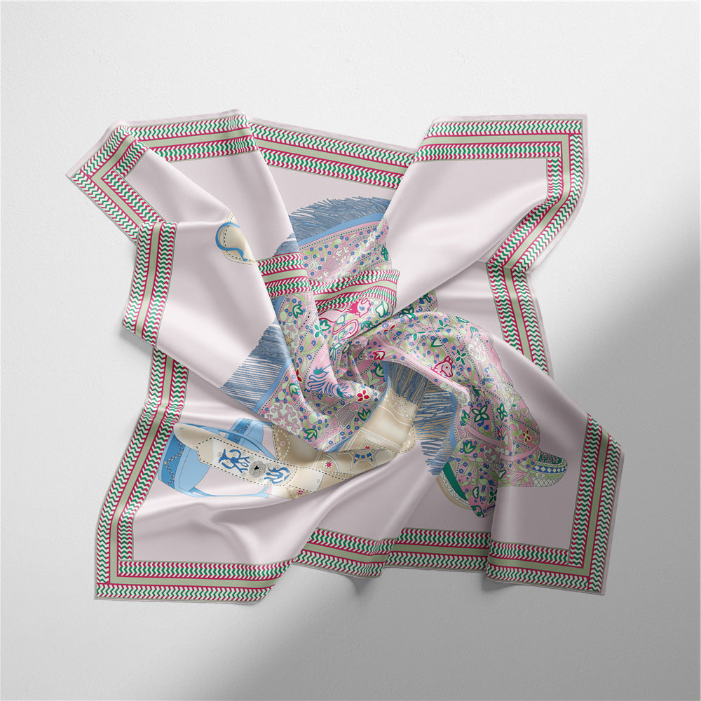 Literary saddle scarf