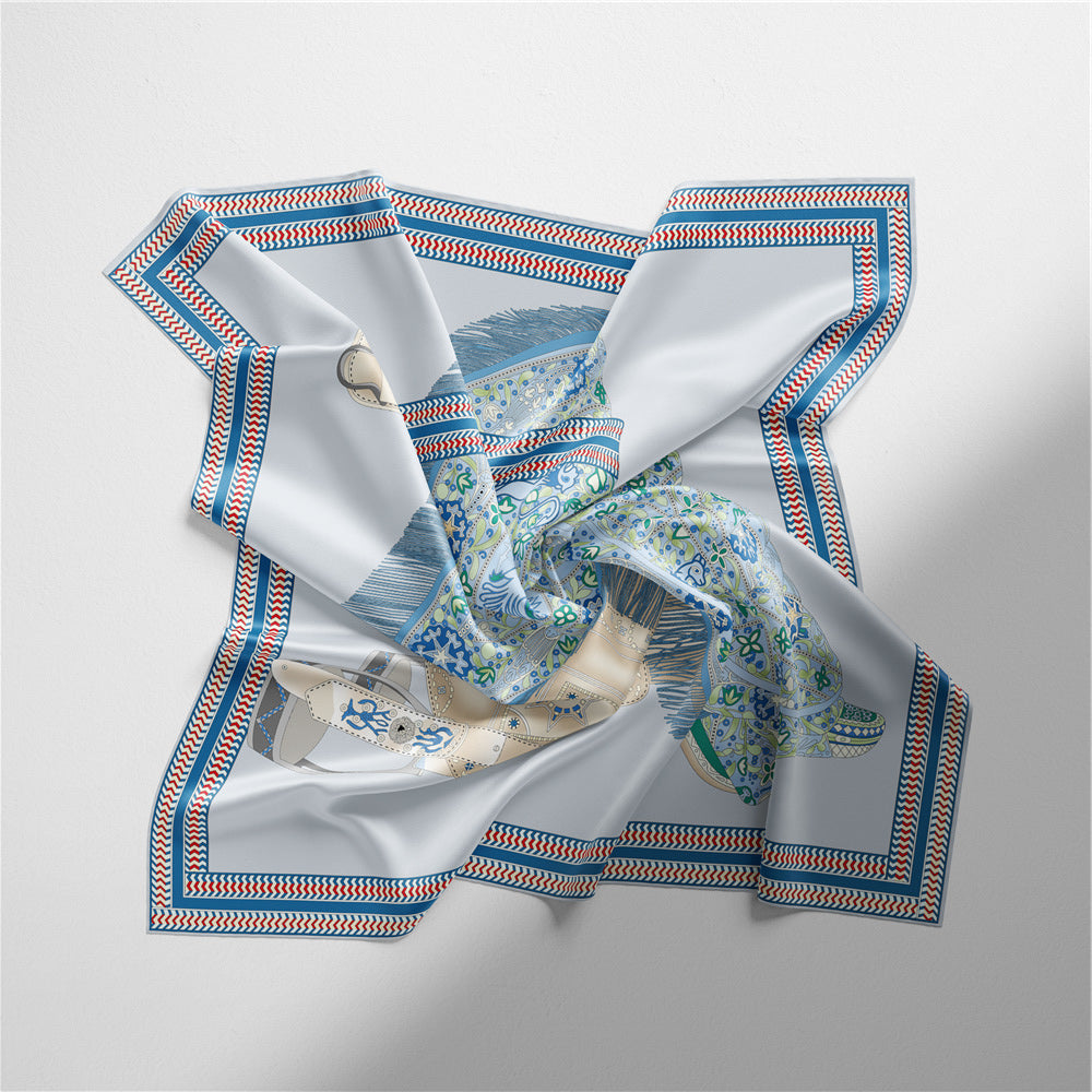 Literary saddle scarf