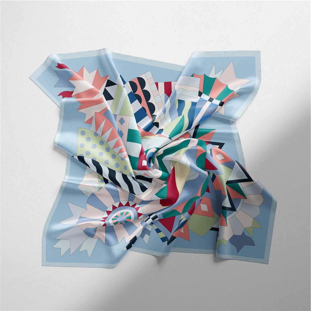 Hand-painted Junma scarf