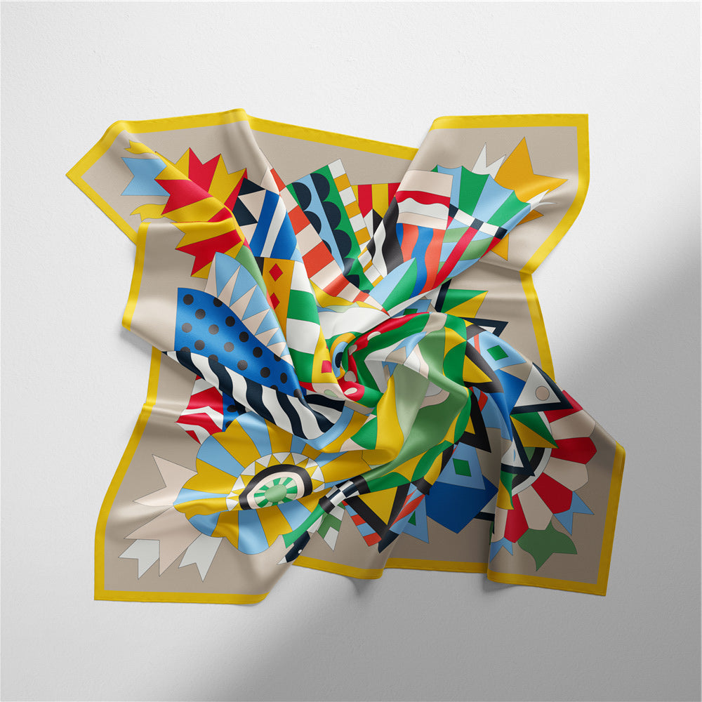 Hand-painted Junma scarf