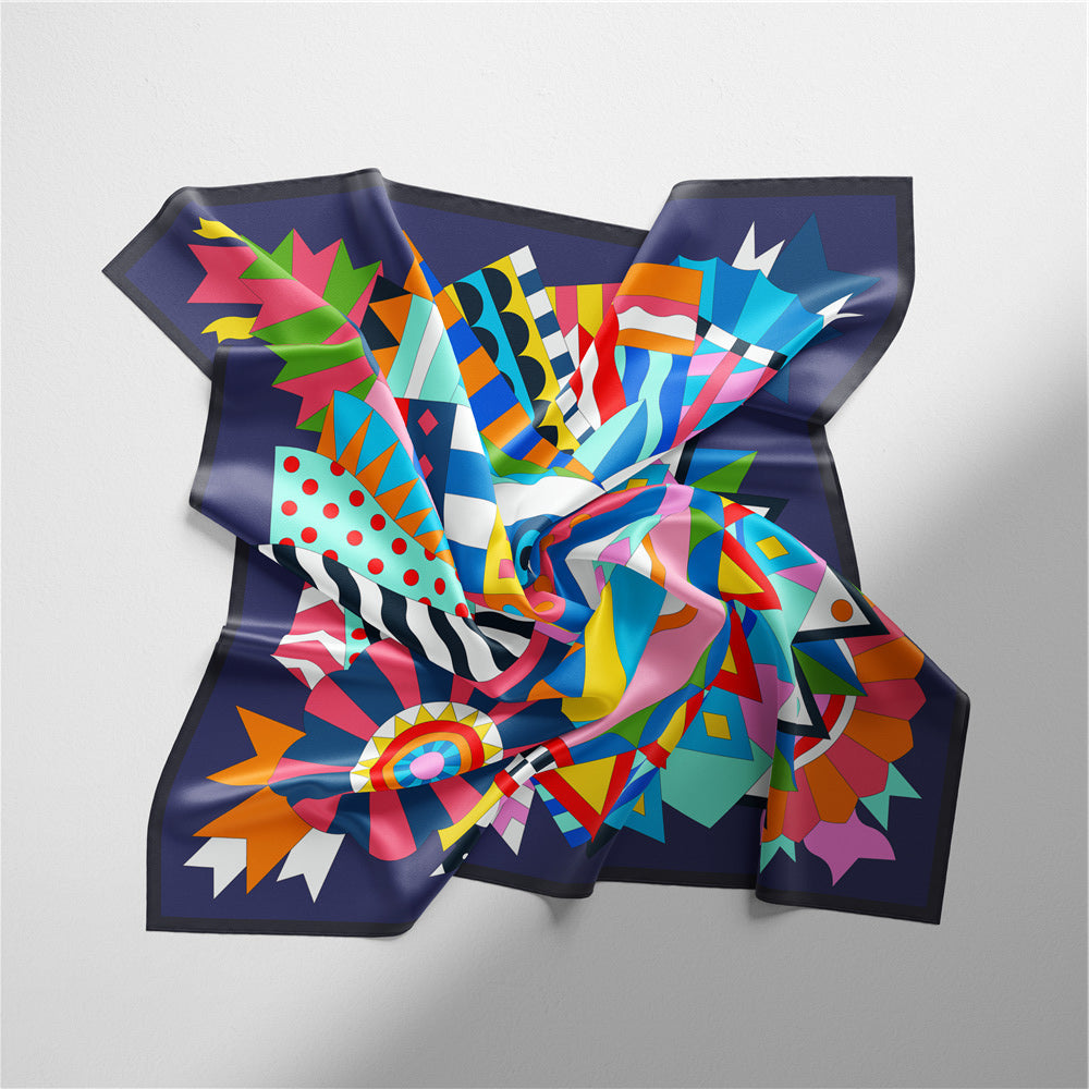 Hand-painted Junma scarf