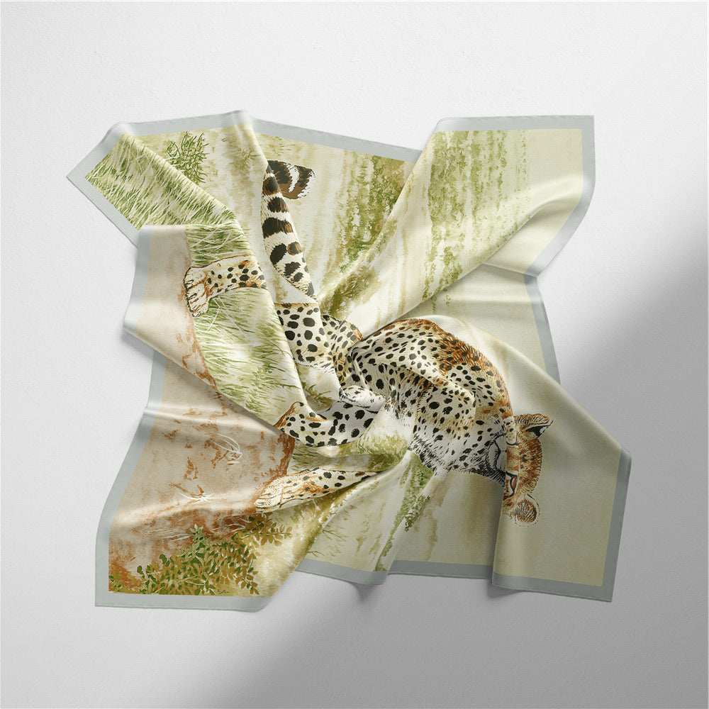 Printed mesh scarf