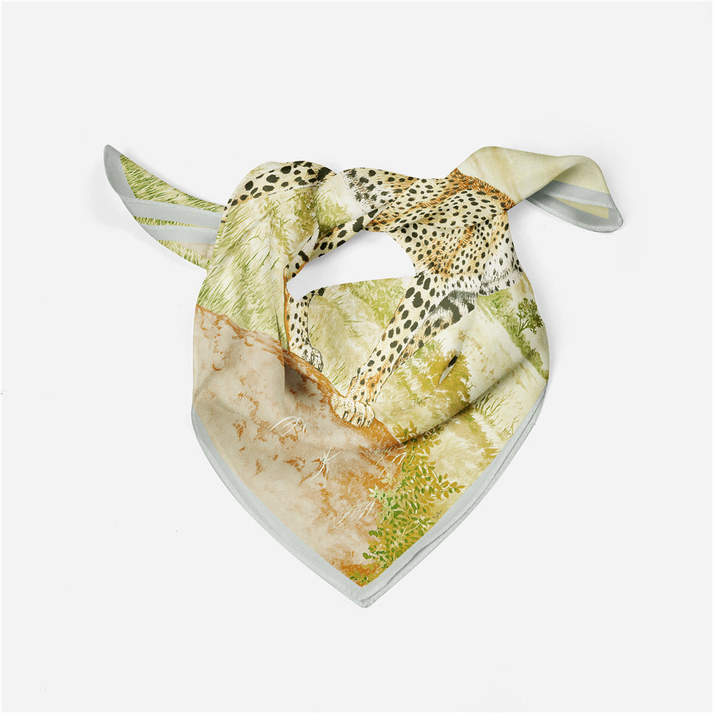 Printed mesh scarf