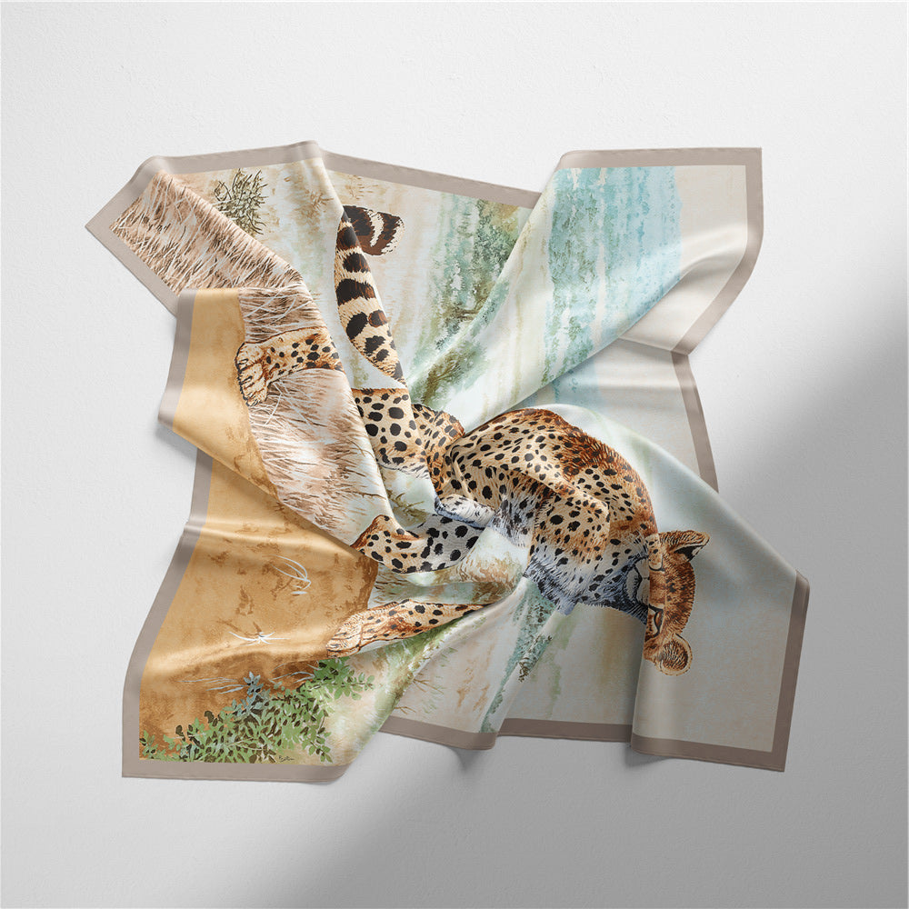 Printed mesh scarf