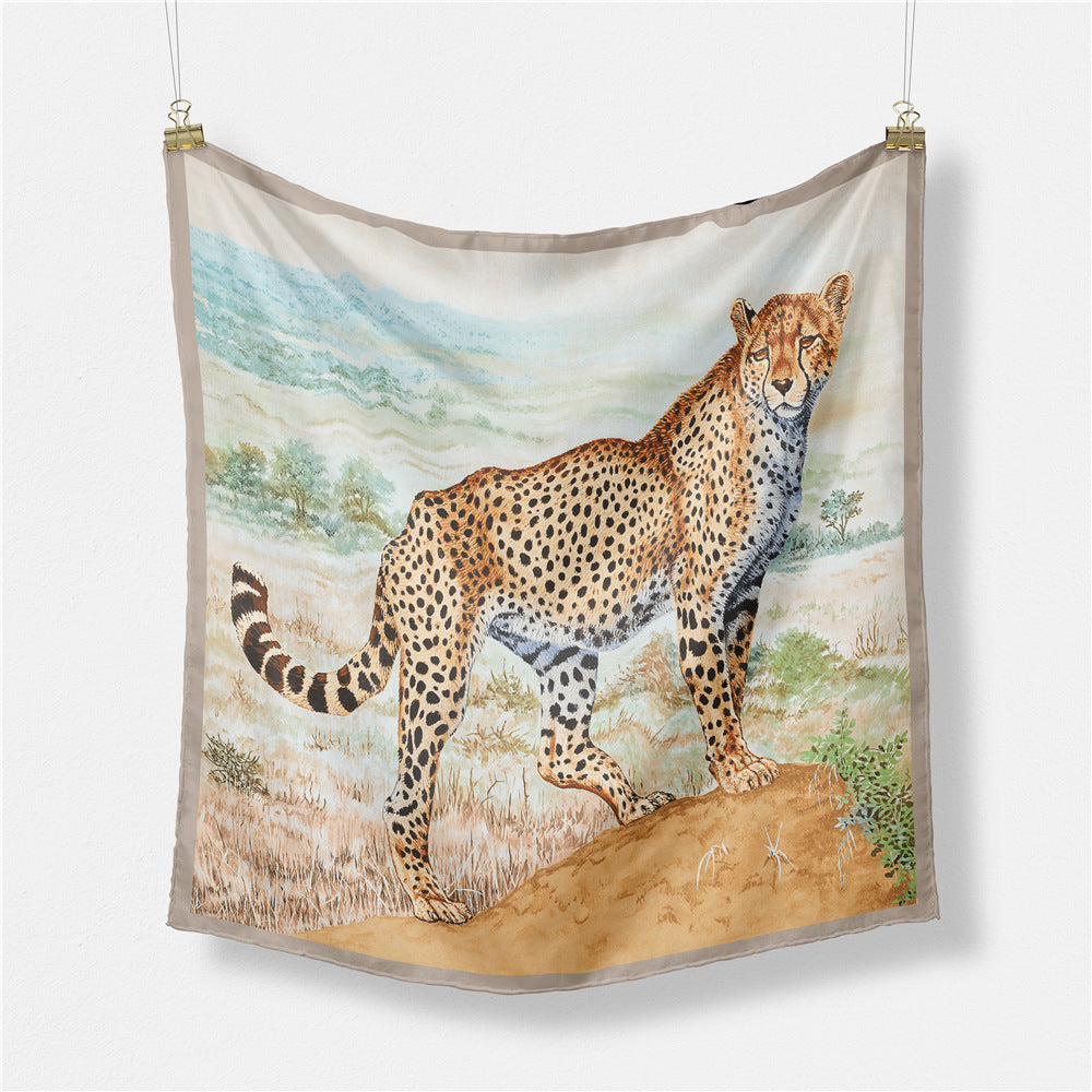 Printed mesh scarf