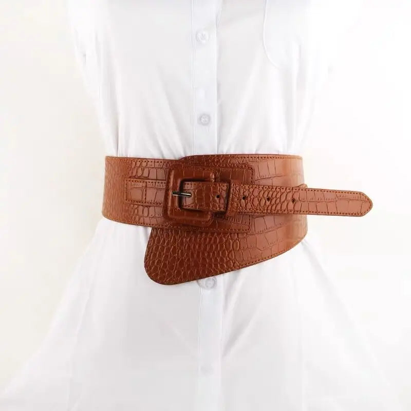 Wide Waist Elastic Stretch Belt
