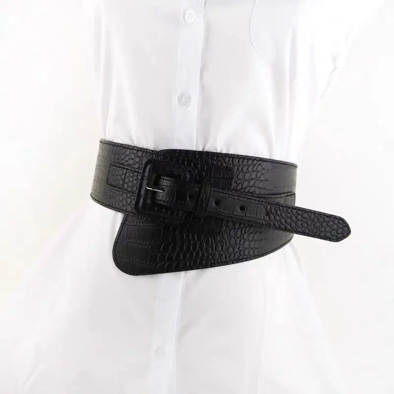 Wide Waist Elastic Stretch Belt