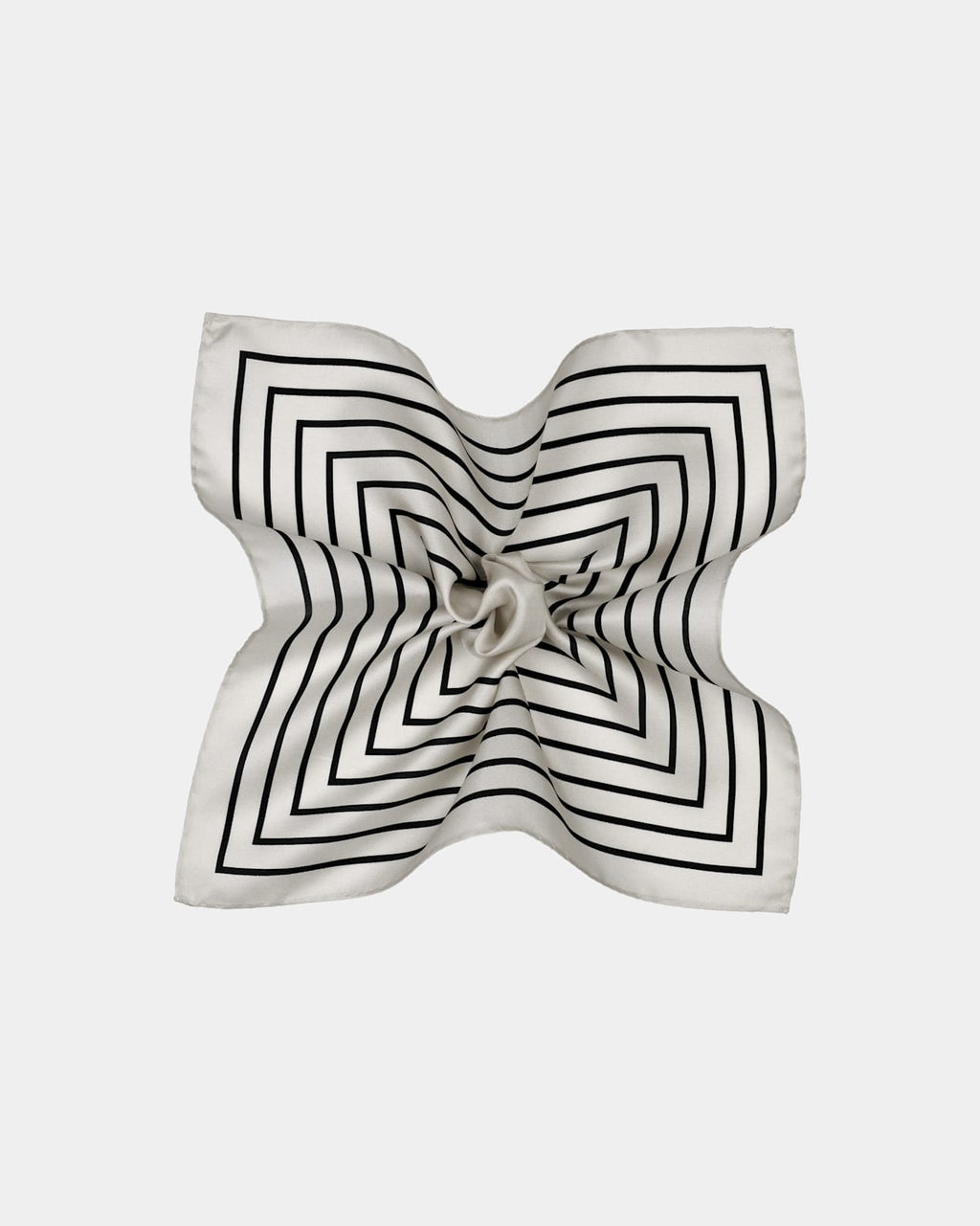 Striped mulberry silk scarf