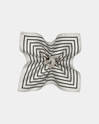 Striped mulberry silk scarf