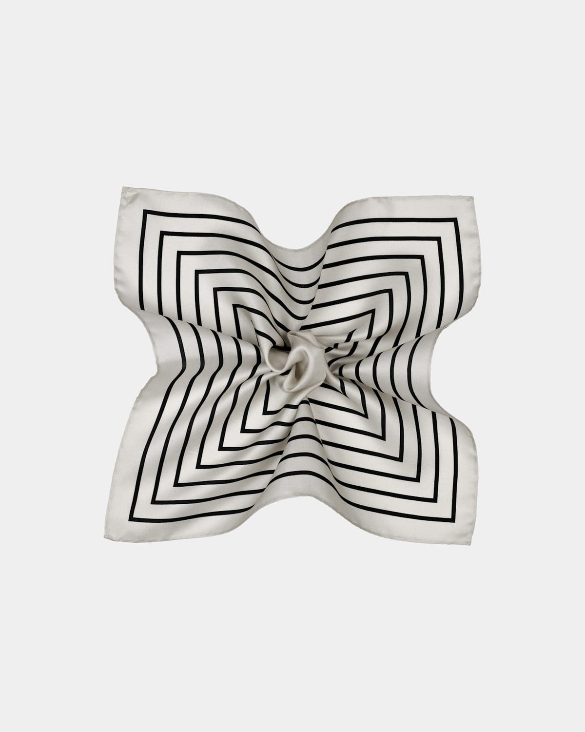 Striped mulberry silk scarf