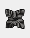 Striped mulberry silk scarf