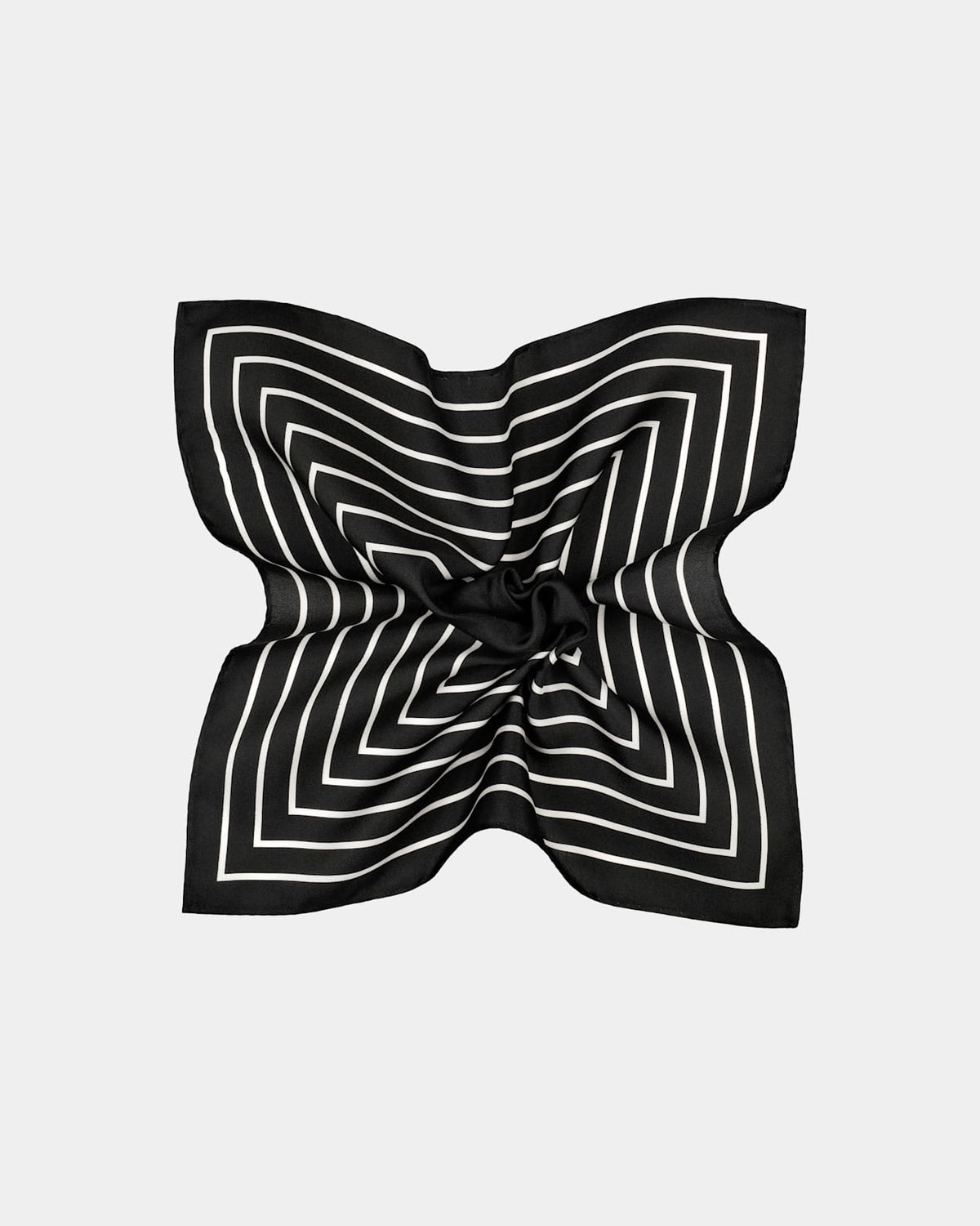 Striped mulberry silk scarf