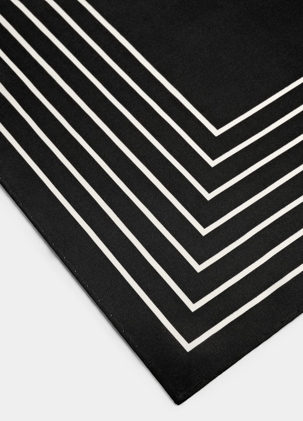 Striped mulberry silk scarf