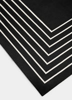 Striped mulberry silk scarf