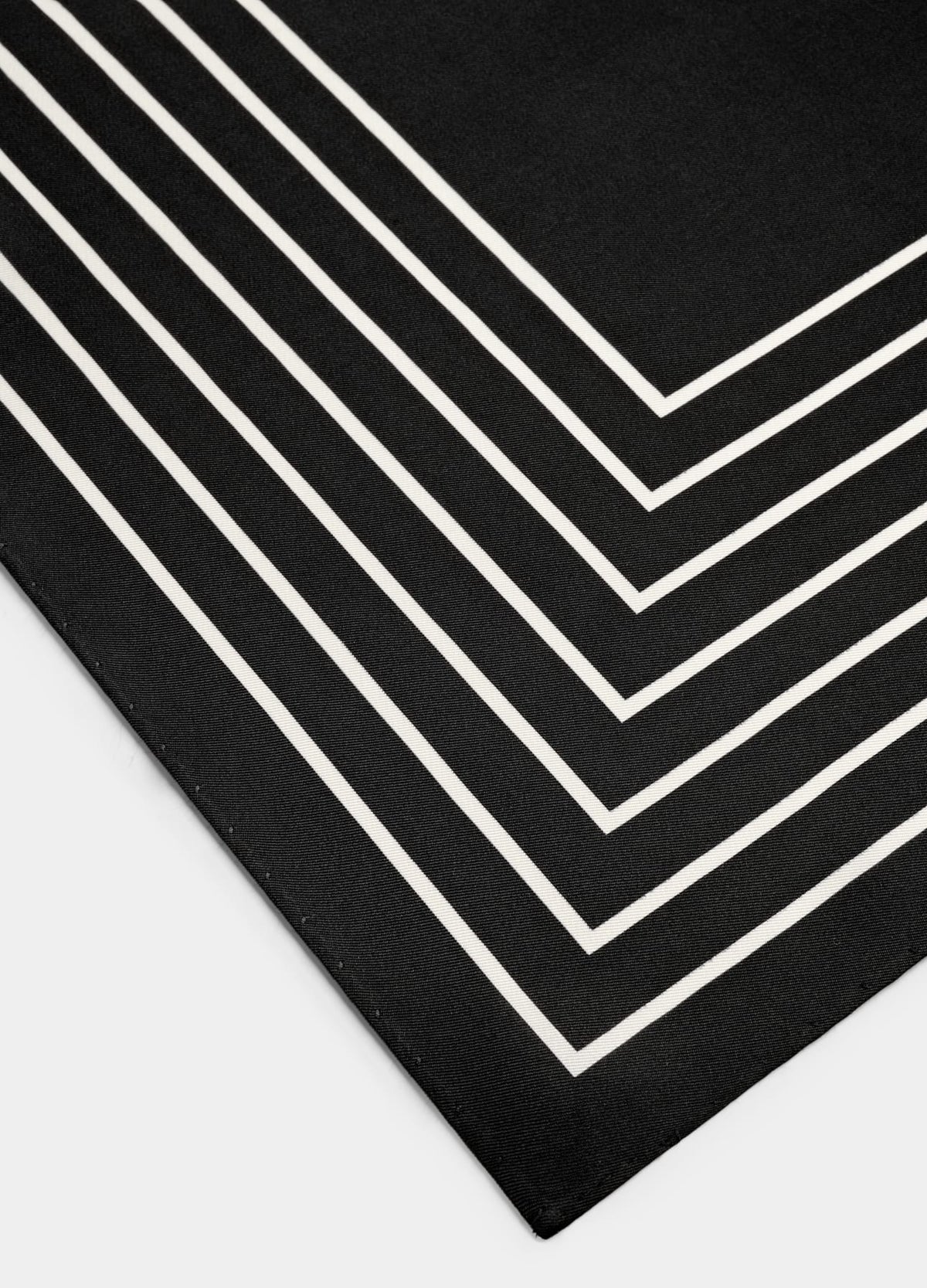 Striped mulberry silk scarf