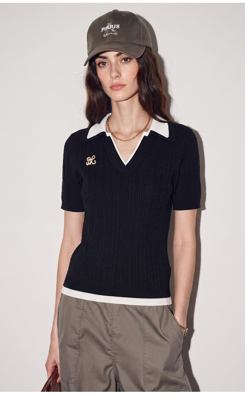 Chic Polo Knit