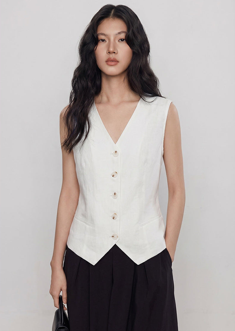 Linen Lightweight Vest