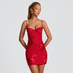 Embroidered Bodycon Dress