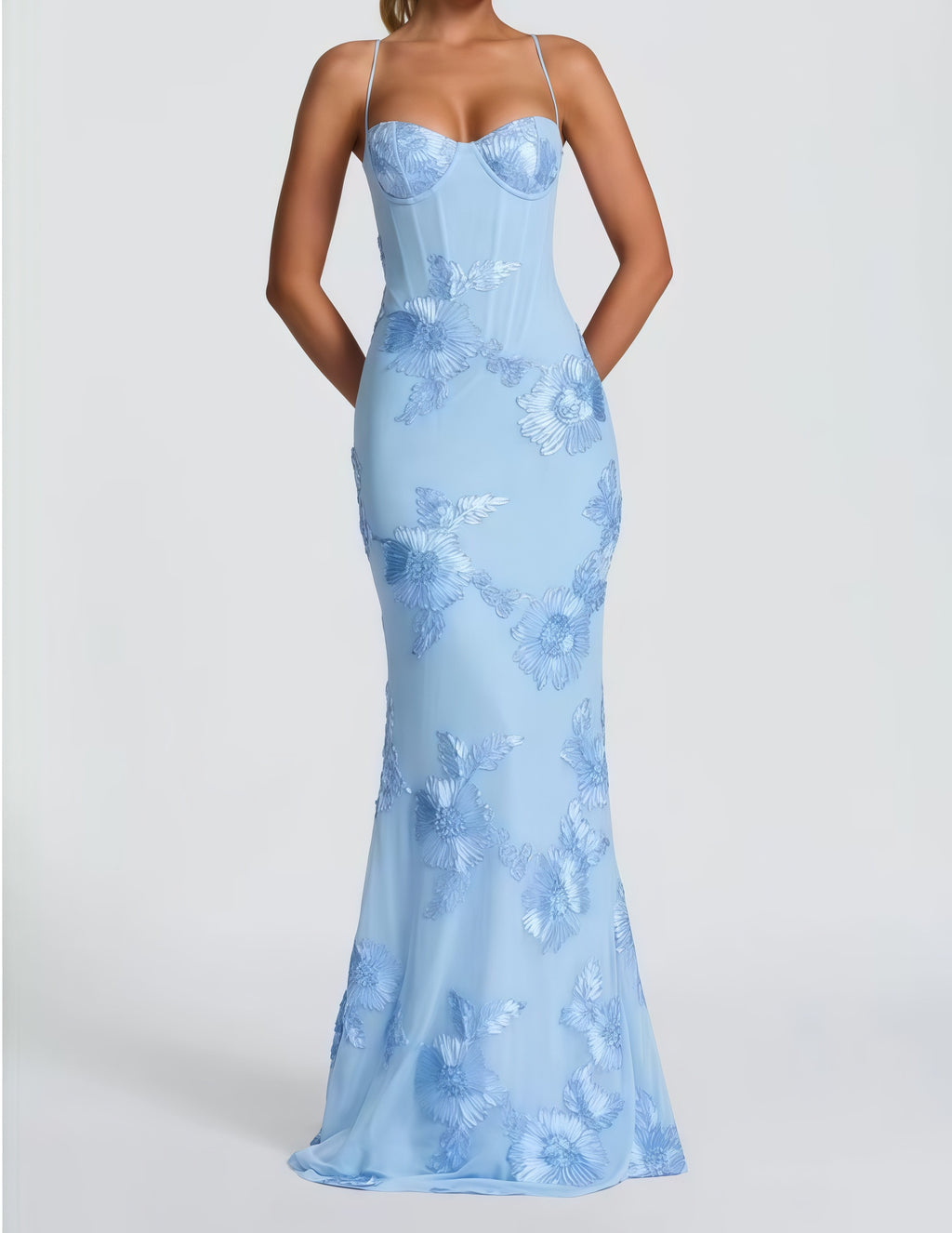 Embroidered Bodycon Dress