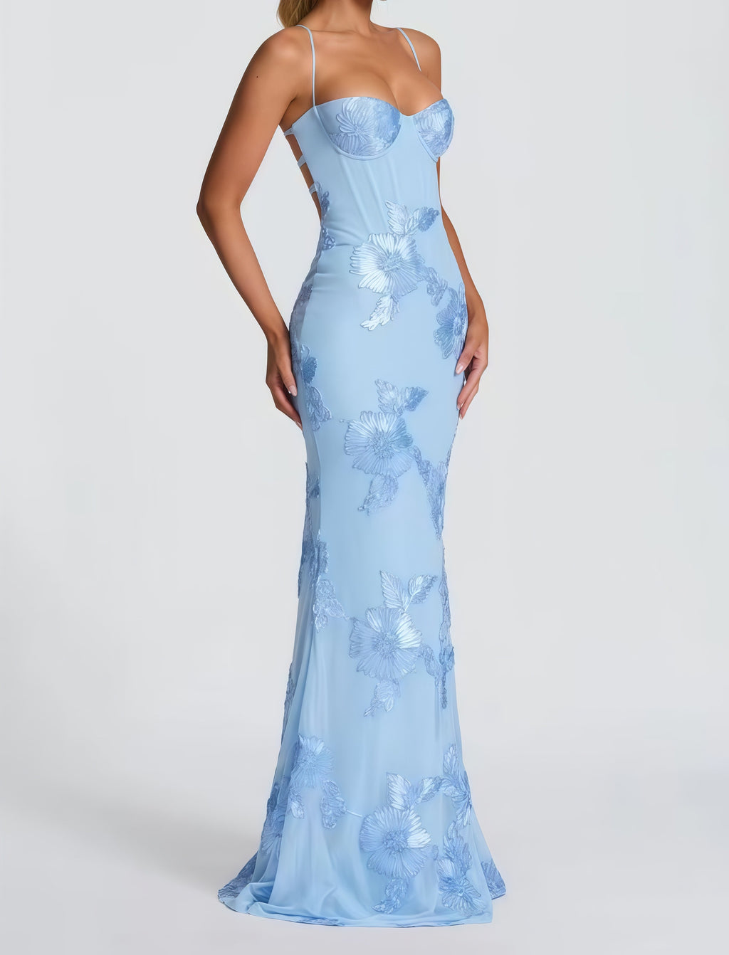 Embroidered Bodycon Dress