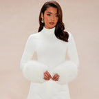 Fluffy Bodycon Jumpsuit
