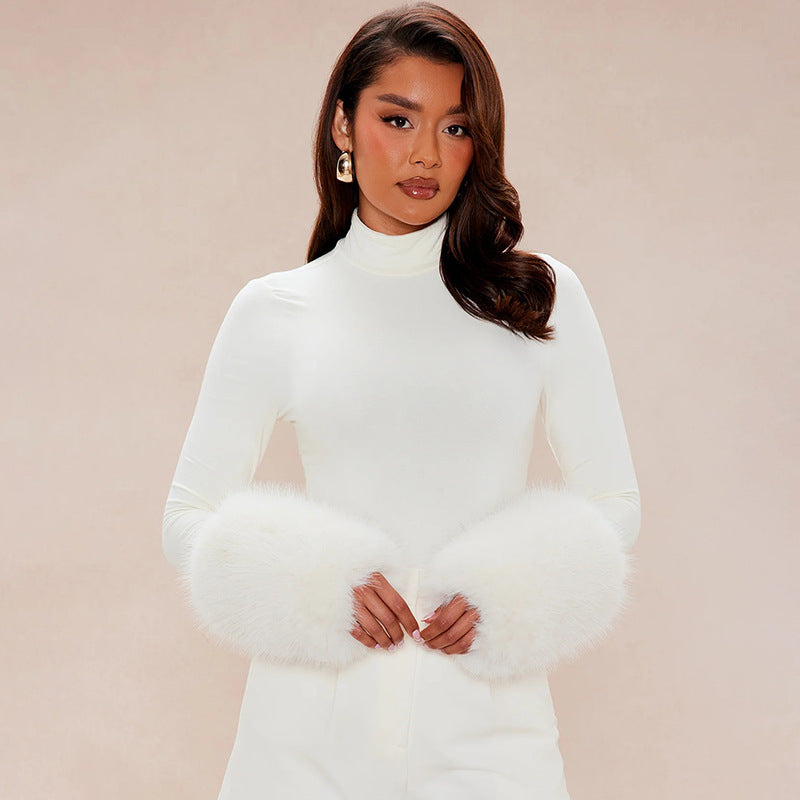 Fluffy Bodycon Jumpsuit