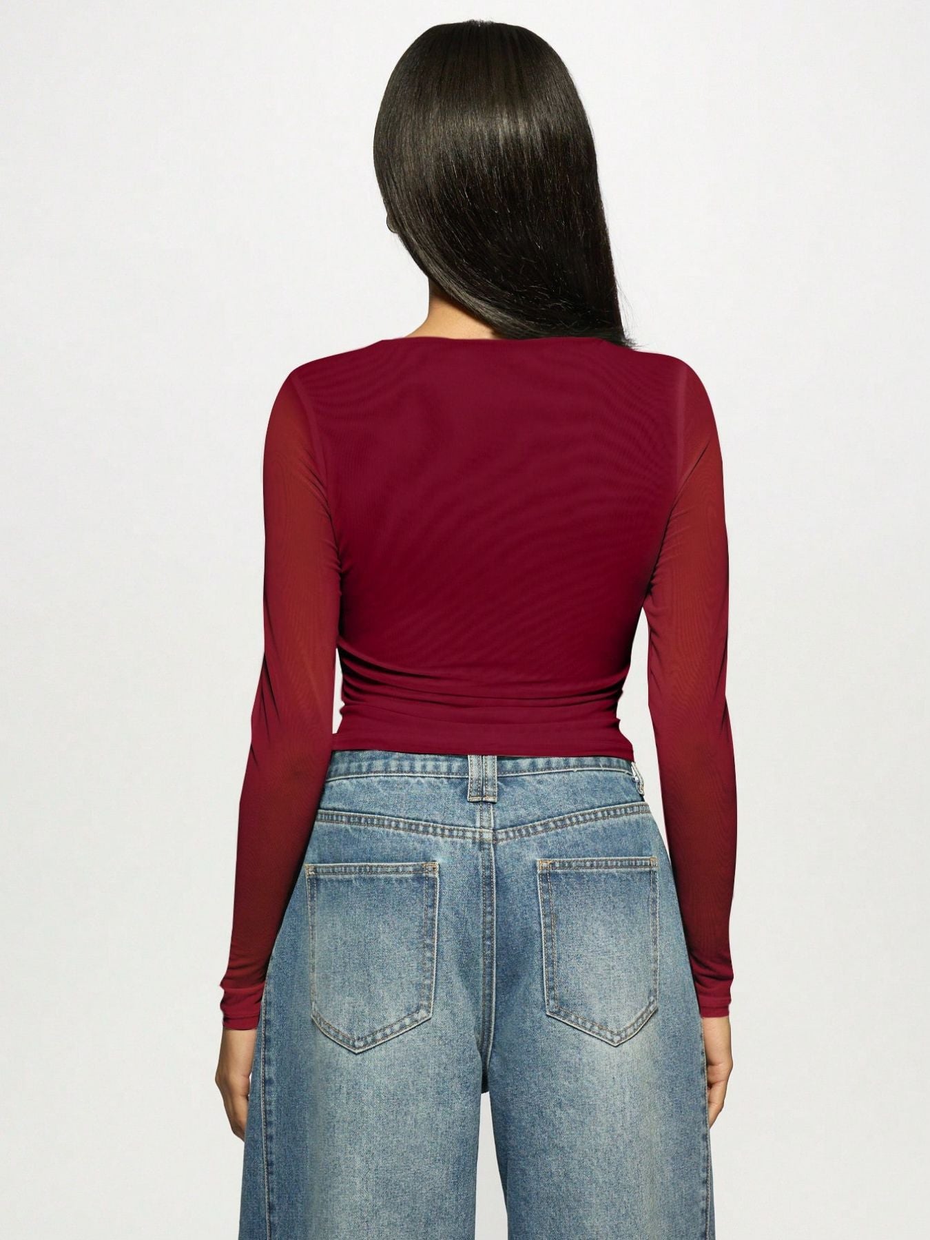 Mesh Rhinestone Top