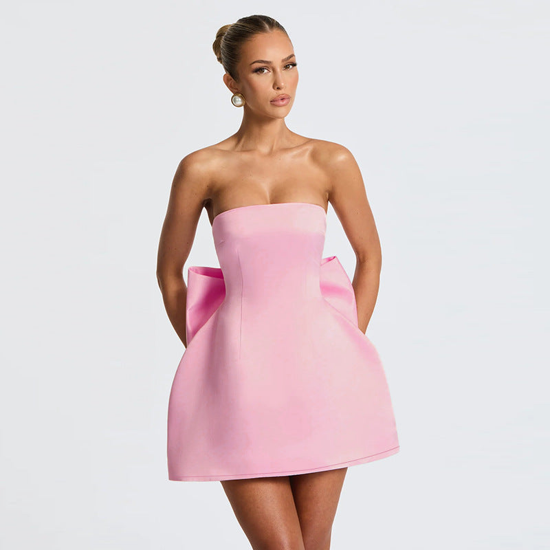 Satin Bow Dress