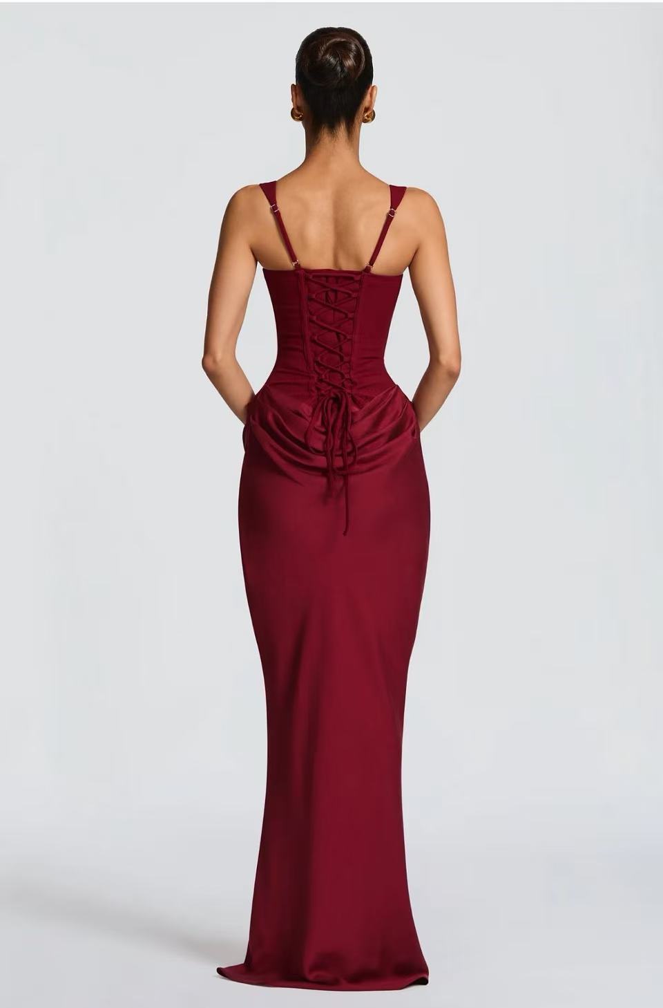 Drape Satin Dress