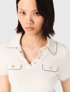 Ribbed Polo T-Shirt