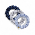 Mini Silk Scrunchie Set - Frost