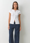 Buttoned Cardigan T-Shirt