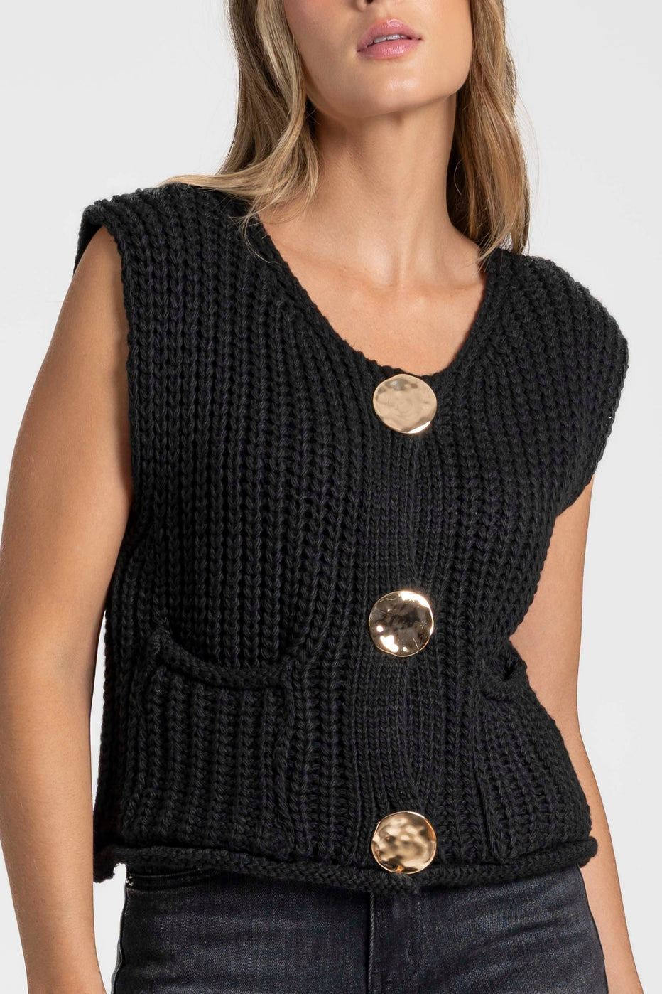 Cardigan Knit Vest