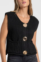 Cardigan Knit Vest