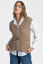 Cardigan Knit Vest