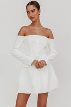 Off-the shoulder cocktail dress