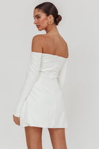 Off-the shoulder cocktail dress