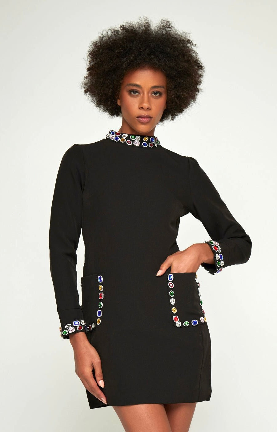 Nail bead gemstone dress