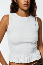 ruffle edge top